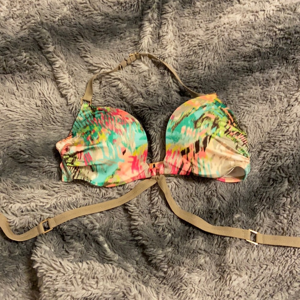 Victorias Secret hottie halter abstract bikini 32B